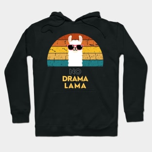 No Drama Lama Retro Hoodie